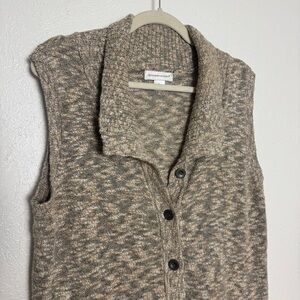 Christopher‎ & Banks Brown Knit Sweater Vest